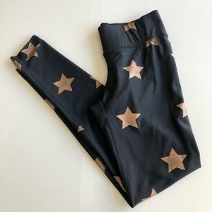 Terez Big Star Foil Print Leggings